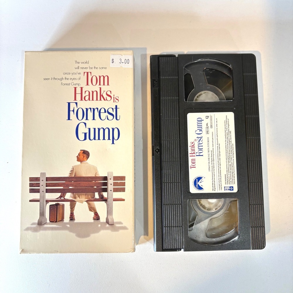 Forrest Gump VHS Tom Hanks 1994 Paramount Pictures Vintage Movie Tape